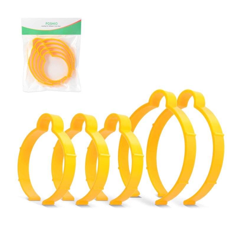 FOSHIO حامل لفائف الفينيل البلاستيكية FOSHIO مع مشابك كبيرة الحجم 2PCS ومشابك صغيرة الحجم 3PCS - Image 1